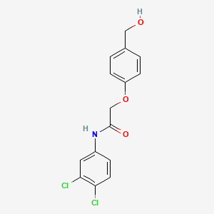 molecular formula C15H13Cl2NO3 B4385334 N-(3,4-dichlorophenyl)-2-[4-(hydroxymethyl)phenoxy]acetamide 