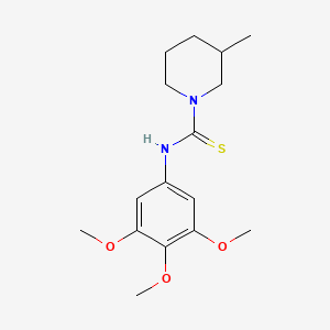 molecular formula C16H24N2O3S B4385353 3-methyl-N-(3,4,5-trimethoxyphenyl)-1-piperidinecarbothioamide 