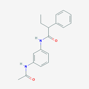 molecular formula C18H20N2O2 B438536 N-[3-(acetylamino)phenyl]-2-phenylbutanamide CAS No. 329222-35-7