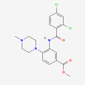 Methyl 3-[(2,4-dichlorobenzoyl)amino]-4-(4-methylpiperazin-1-yl)benzoate