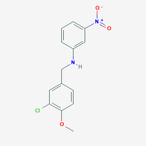 molecular formula C14H13ClN2O3 B4385364 (3-chloro-4-methoxybenzyl)(3-nitrophenyl)amine 