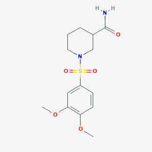 1-[(3,4-dimethoxyphenyl)sulfonyl]-3-piperidinecarboxamide