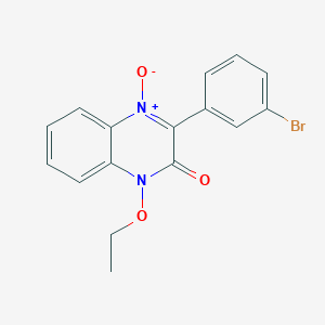 3-(3-bromophenyl)-1-ethoxy-2(1H)-quinoxalinone 4-oxide