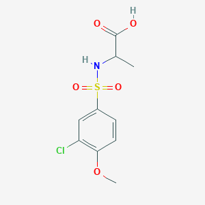 N-[(3-chloro-4-methoxyphenyl)sulfonyl]alanine