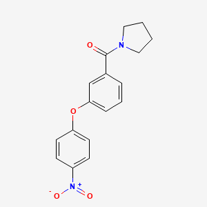 1-[3-(4-nitrophenoxy)benzoyl]pyrrolidine