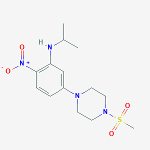 N-isopropyl-5-[4-(methylsulfonyl)-1-piperazinyl]-2-nitroaniline