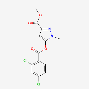 molecular formula C13H10Cl2N2O4 B4385499 methyl 5-[(2,4-dichlorobenzoyl)oxy]-1-methyl-1H-pyrazole-3-carboxylate 