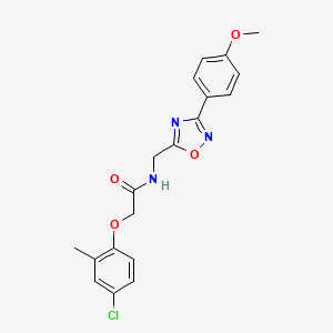 2-(4-chloro-2-methylphenoxy)-N-{[3-(4-methoxyphenyl)-1,2,4-oxadiazol-5-yl]methyl}acetamide