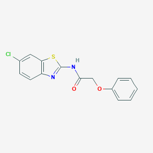 molecular formula C15H11ClN2O2S B438552 N-(6-chloro-1,3-benzothiazol-2-yl)-2-phenoxyacetamide CAS No. 313469-56-6
