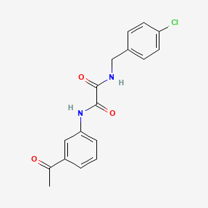 molecular formula C17H15ClN2O3 B4385651 N-(3-acetylphenyl)-N'-(4-chlorobenzyl)ethanediamide 