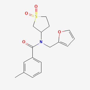 N-(1,1-dioxidotetrahydro-3-thienyl)-N-(2-furylmethyl)-3-methylbenzamide
