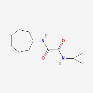 molecular formula C12H20N2O2 B4385655 N-cycloheptyl-N'-cyclopropylethanediamide 