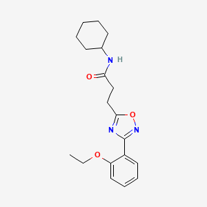 N-cyclohexyl-3-[3-(2-ethoxyphenyl)-1,2,4-oxadiazol-5-yl]propanamide