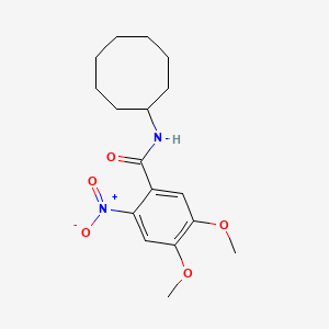 N-cyclooctyl-4,5-dimethoxy-2-nitrobenzamide