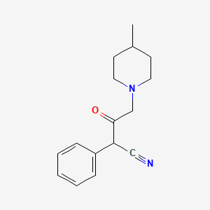 4-(4-methyl-1-piperidinyl)-3-oxo-2-phenylbutanenitrile