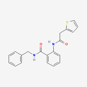 molecular formula C20H18N2O2S B4385681 N-benzyl-2-[(2-thienylacetyl)amino]benzamide 