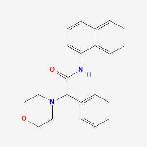 molecular formula C22H22N2O2 B4385701 2-(4-morpholinyl)-N-1-naphthyl-2-phenylacetamide 