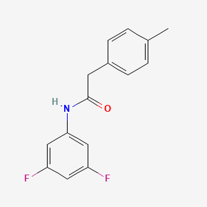 molecular formula C15H13F2NO B4385724 N-(3,5-difluorophenyl)-2-(4-methylphenyl)acetamide 