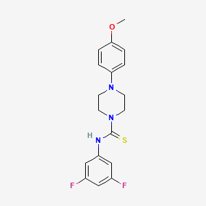 N-(3,5-difluorophenyl)-4-(4-methoxyphenyl)-1-piperazinecarbothioamide