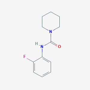 molecular formula C12H15FN2O B4385794 N-(2-氟苯基)-1-哌啶甲酰胺 