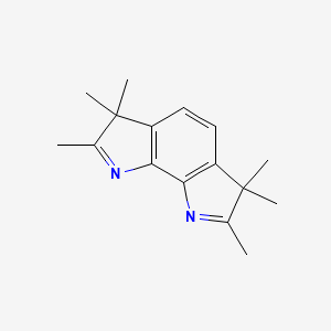 molecular formula C16H20N2 B4385805 2,3,3,6,6,7-hexamethyl-3,6-dihydropyrrolo[3,2-g]indole 