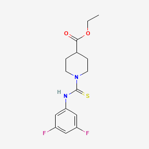 ethyl 1-{[(3,5-difluorophenyl)amino]carbonothioyl}-4-piperidinecarboxylate