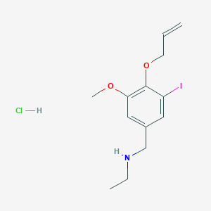 molecular formula C13H19ClINO2 B4385831 N-[4-(allyloxy)-3-iodo-5-methoxybenzyl]ethanamine hydrochloride 