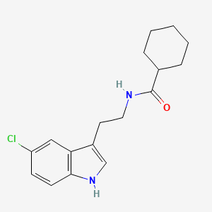 molecular formula C17H21ClN2O B4385837 N-[2-(5-chloro-1H-indol-3-yl)ethyl]cyclohexanecarboxamide 