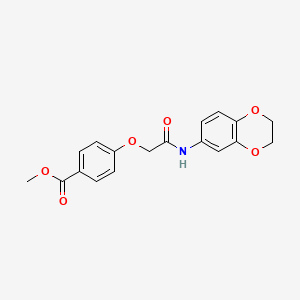 methyl 4-[2-(2,3-dihydro-1,4-benzodioxin-6-ylamino)-2-oxoethoxy]benzoate