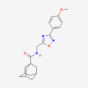molecular formula C21H25N3O3 B4385867 N-{[3-(4-methoxyphenyl)-1,2,4-oxadiazol-5-yl]methyl}-1-adamantanecarboxamide 