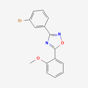 molecular formula C15H11BrN2O2 B4385890 3-(3-bromophenyl)-5-(2-methoxyphenyl)-1,2,4-oxadiazole 