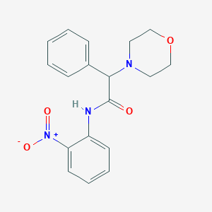 molecular formula C18H19N3O4 B4385920 2-(4-morpholinyl)-N-(2-nitrophenyl)-2-phenylacetamide 