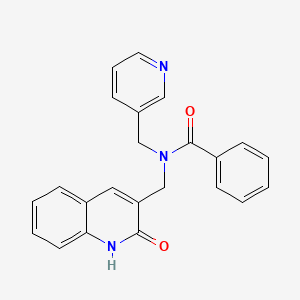 N-[(2-hydroxy-3-quinolinyl)methyl]-N-(3-pyridinylmethyl)benzamide
