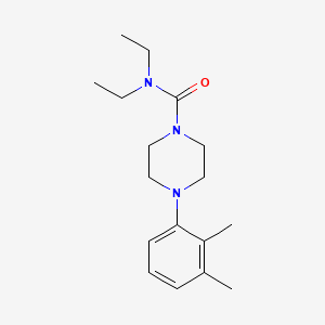 molecular formula C17H27N3O B4385932 4-(2,3-dimethylphenyl)-N,N-diethyl-1-piperazinecarboxamide 