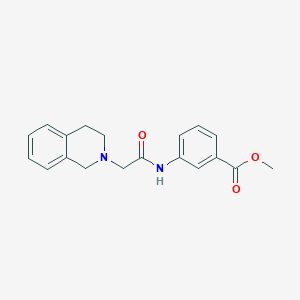molecular formula C19H20N2O3 B4386013 methyl 3-[(3,4-dihydro-2(1H)-isoquinolinylacetyl)amino]benzoate 