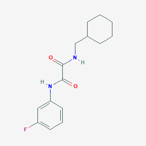 N-(cyclohexylmethyl)-N'-(3-fluorophenyl)ethanediamide