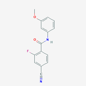 4-cyano-2-fluoro-N-(3-methoxyphenyl)benzamide