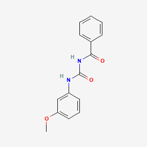 molecular formula C15H14N2O3 B4386148 N-{[(3-methoxyphenyl)amino]carbonyl}benzamide 