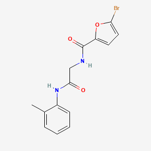 molecular formula C14H13BrN2O3 B4386168 5-bromo-N-{2-[(2-methylphenyl)amino]-2-oxoethyl}-2-furamide 