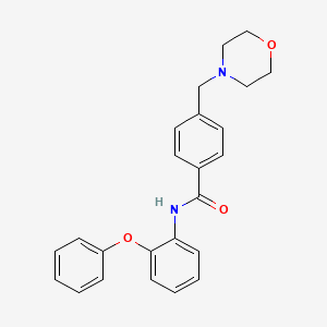 4-(4-morpholinylmethyl)-N-(2-phenoxyphenyl)benzamide