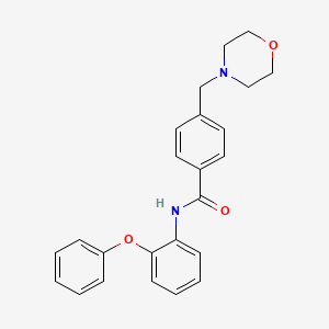 molecular formula C24H24N2O3 B4386171 4-(4-morpholinylmethyl)-N-(2-phenoxyphenyl)benzamide 