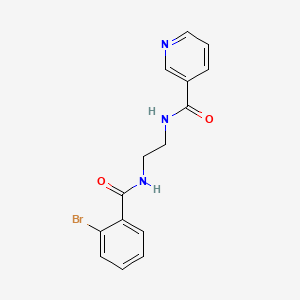 N-{2-[(2-bromobenzoyl)amino]ethyl}nicotinamide