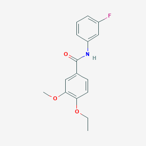molecular formula C16H16FNO3 B4386187 4-ethoxy-N-(3-fluorophenyl)-3-methoxybenzamide 