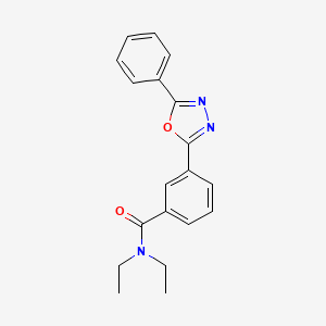 N,N-diethyl-3-(5-phenyl-1,3,4-oxadiazol-2-yl)benzamide