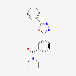 molecular formula C19H19N3O2 B4386212 N,N-diethyl-3-(5-phenyl-1,3,4-oxadiazol-2-yl)benzamide 