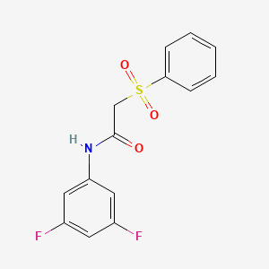N-(3,5-difluorophenyl)-2-(phenylsulfonyl)acetamide