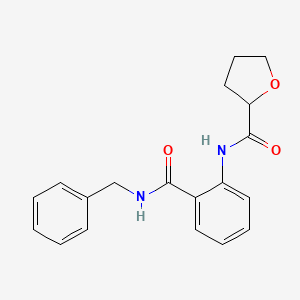 molecular formula C19H20N2O3 B4386253 N-{2-[(benzylamino)carbonyl]phenyl}tetrahydro-2-furancarboxamide 