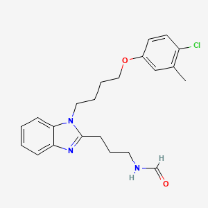 (3-{1-[4-(4-chloro-3-methylphenoxy)butyl]-1H-benzimidazol-2-yl}propyl)formamide