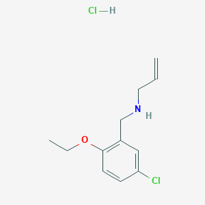 molecular formula C12H17Cl2NO B4386279 N-(5-chloro-2-ethoxybenzyl)-2-propen-1-amine hydrochloride 