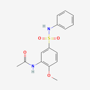 N-[5-(anilinosulfonyl)-2-methoxyphenyl]acetamide